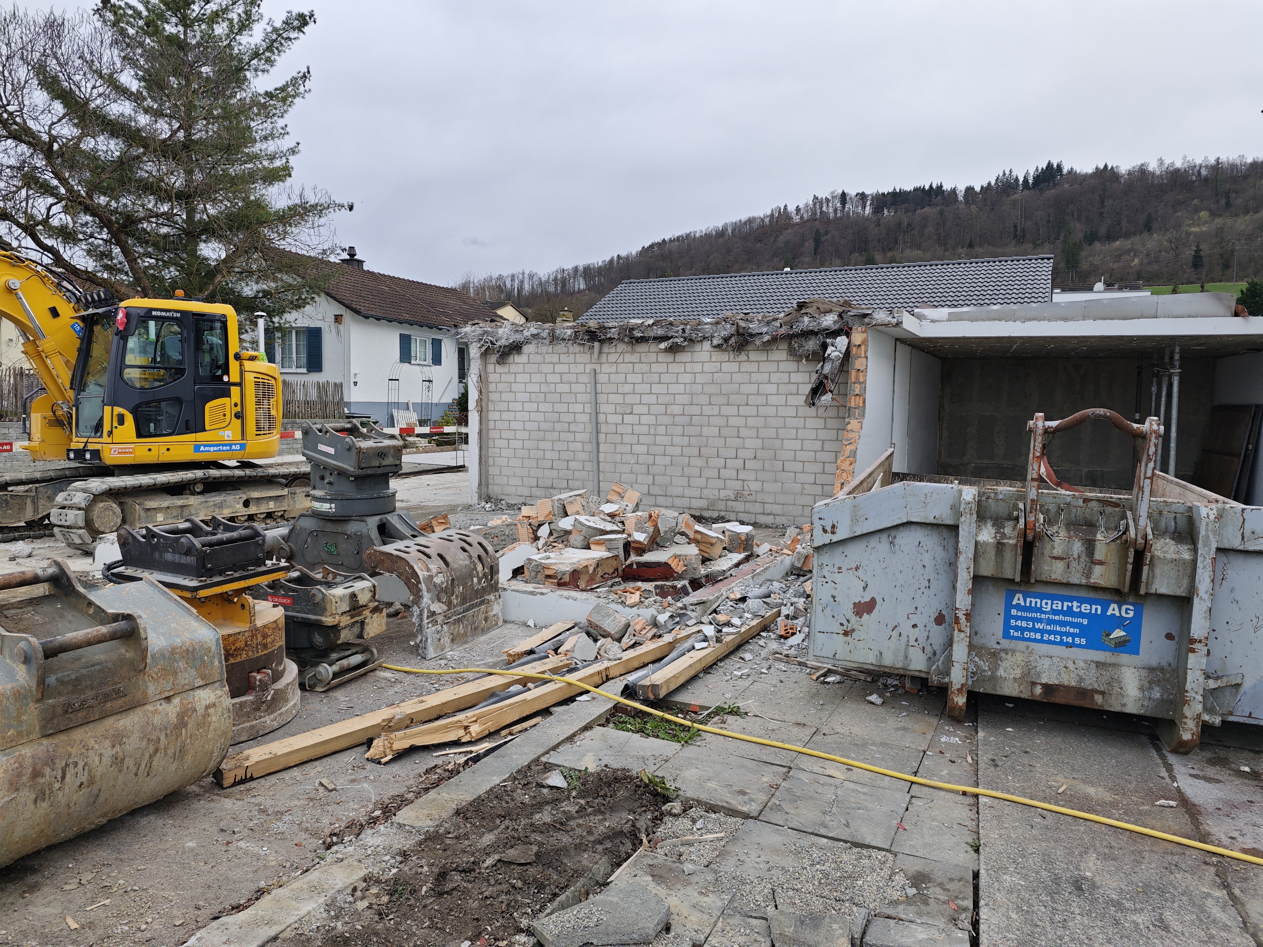 Rohfläche der künftigen Werkstatt